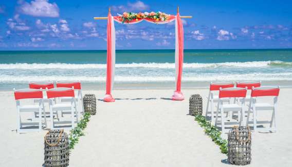 Beach elopement package
