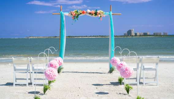 Beach elopement package